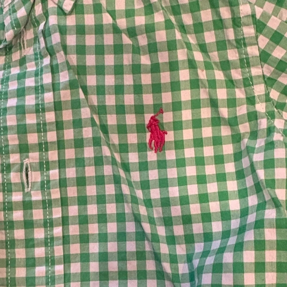 Ralph Lauren Kids Green Plaid Button-Down Shirt